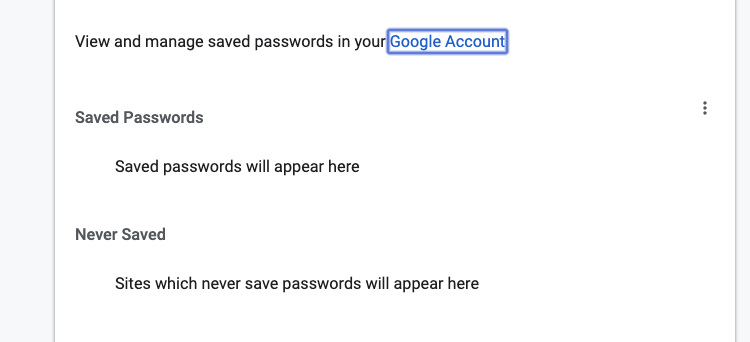 saving a password in chrome for mac 64